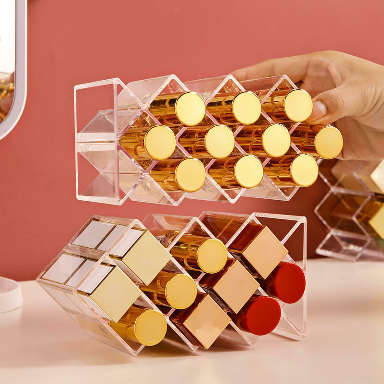 10 Makeup Cosmetic Lipstick Storage Display Stand Rack Holder Organizer Rack