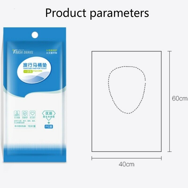 10Pcs/Pack Disposable Toilet Seat Cover Paper Pad Bathroom Travel Accessory New