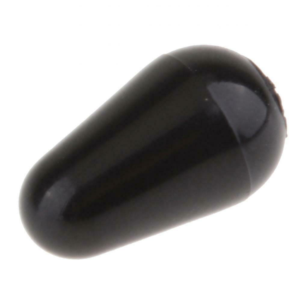 Electric Guitar Toggle Switches Knobs Tip Cap Buttons  Black
