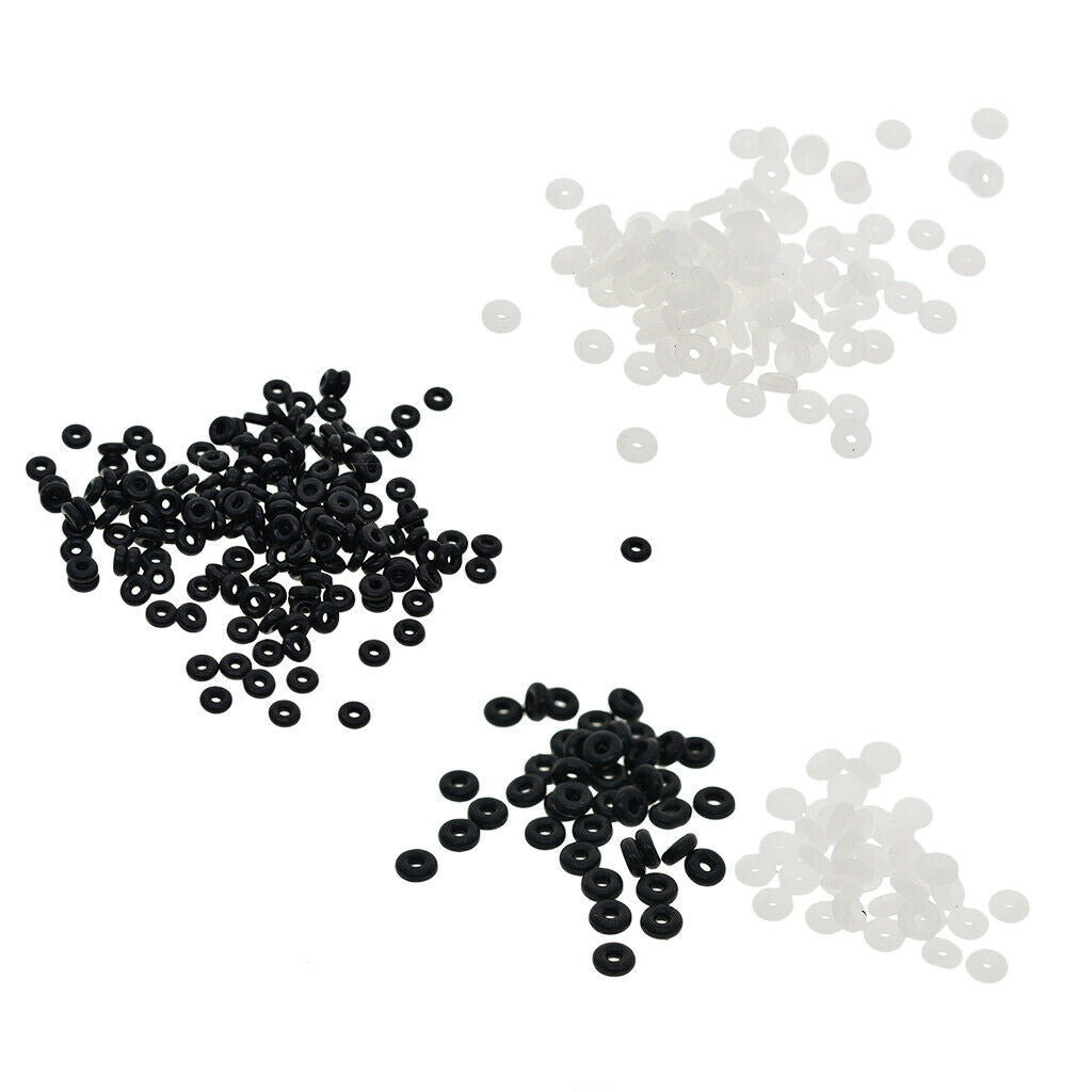 100 Pieces Silicone Rubber Stoppers for Chain Charm Bracelets Clear