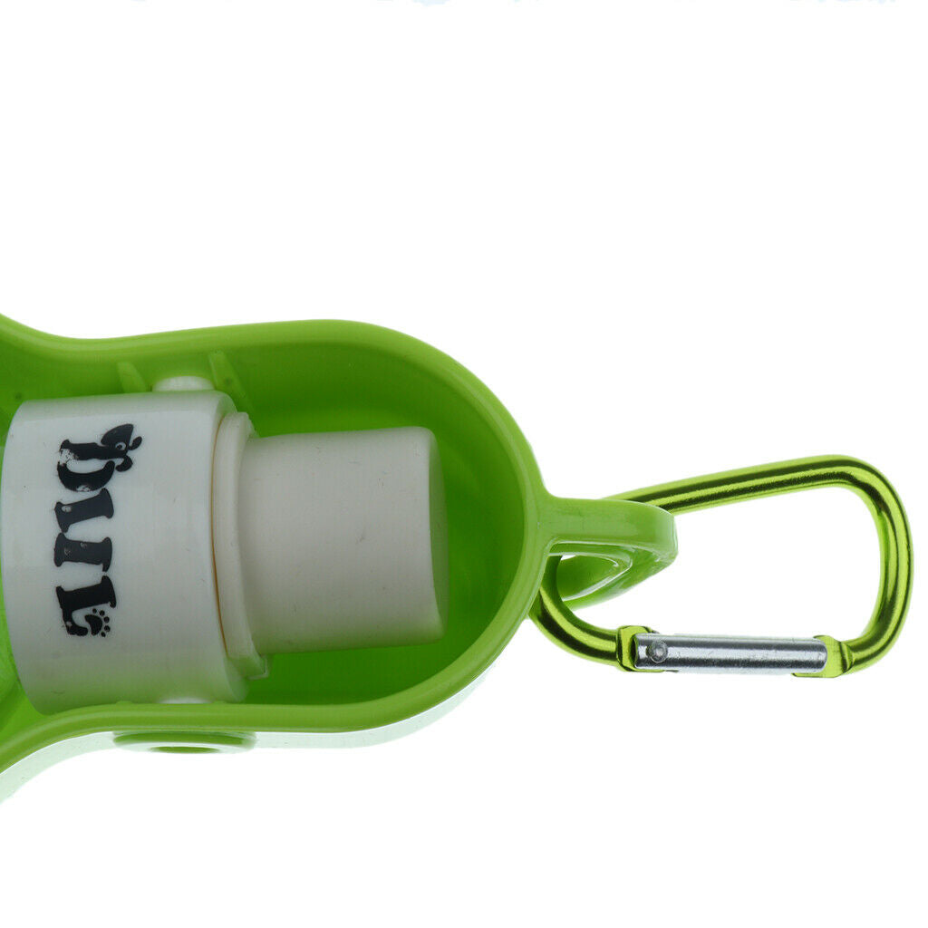 Portable Dog Water Bottle Pet Cat Foldable Drink Bowl Feeder 250ml Green