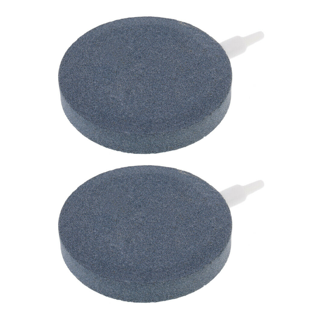 2x   Tank Bubble Air Stone Round Ceramic Airstone Oxygen Pumps Accessory