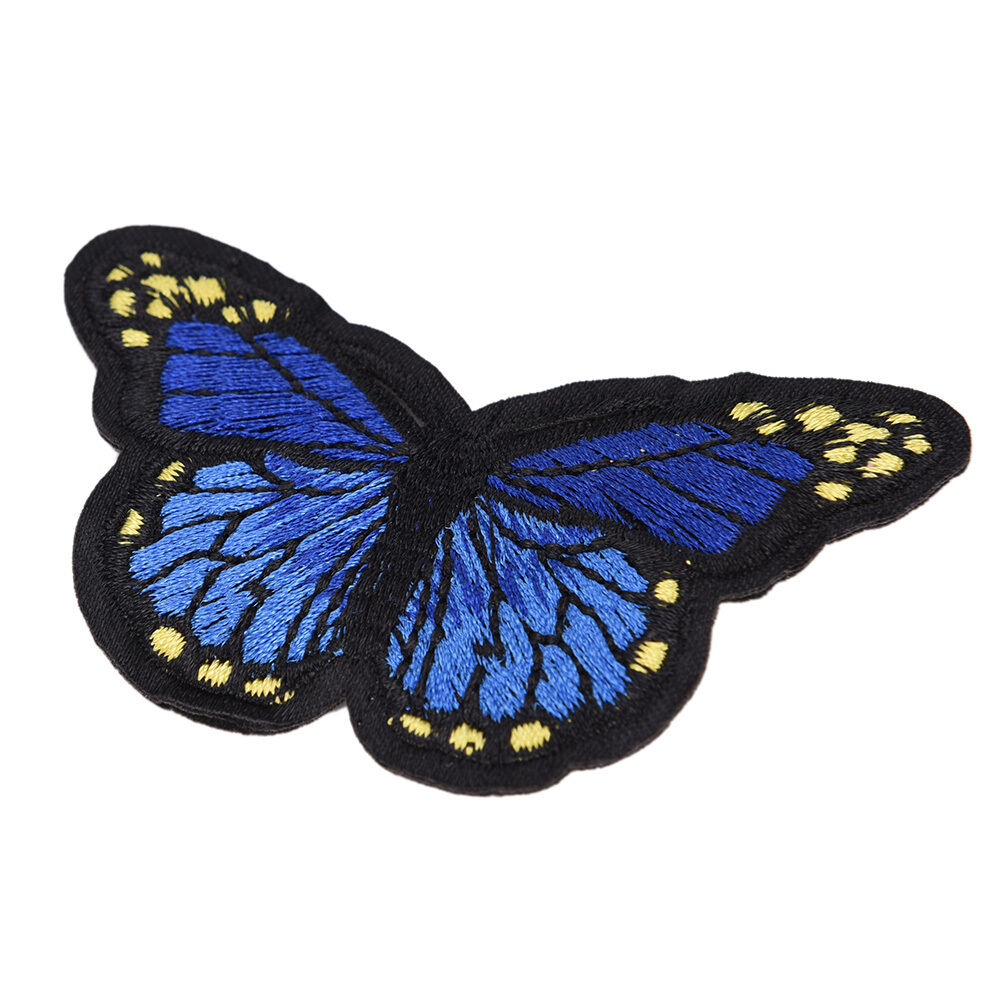 5X butterfly patch patches sew iron on embroidered badge fabric clothing d.l8