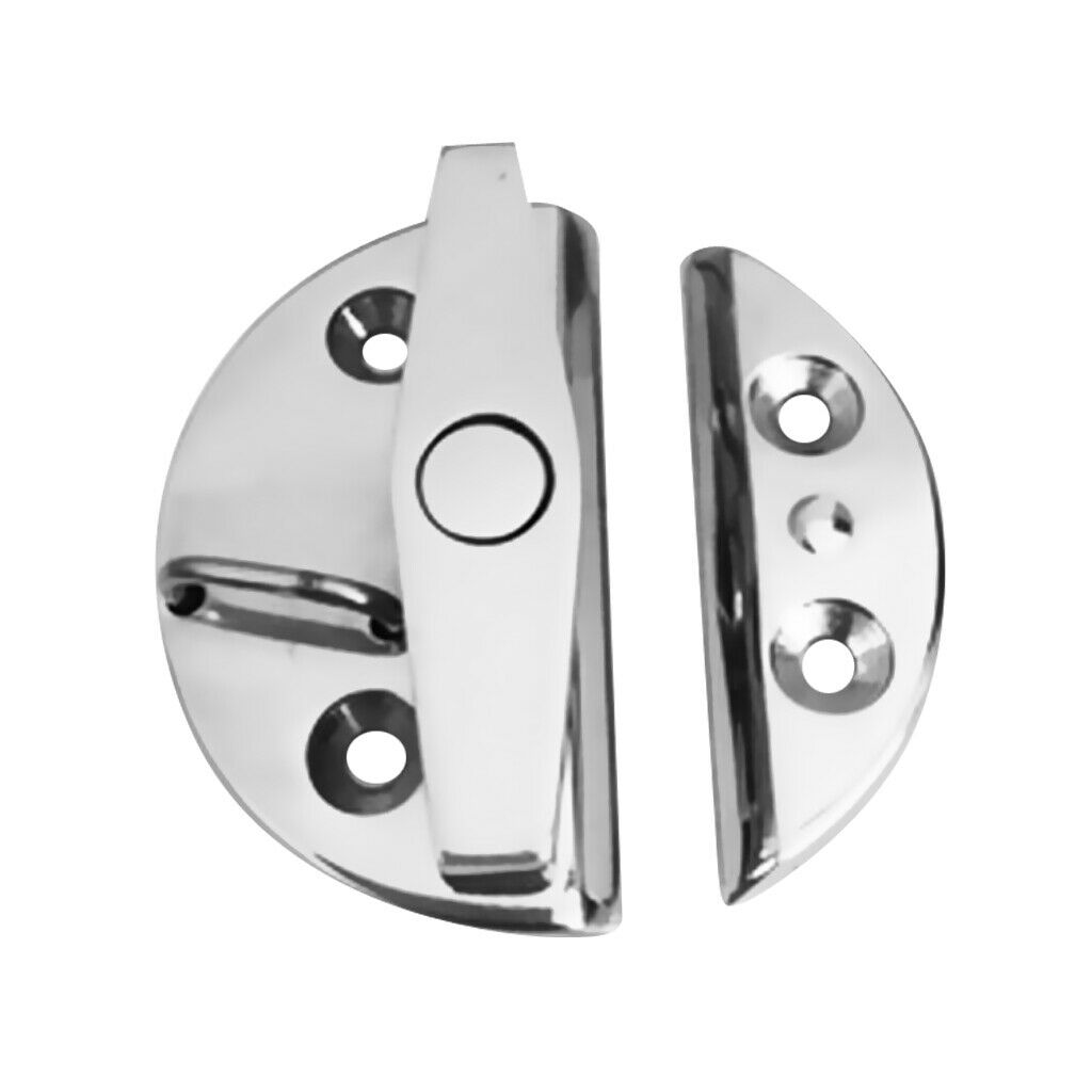 4pcs Stainless Steel Twist Lock Round Marine Boat Door Catch Latch 2.17