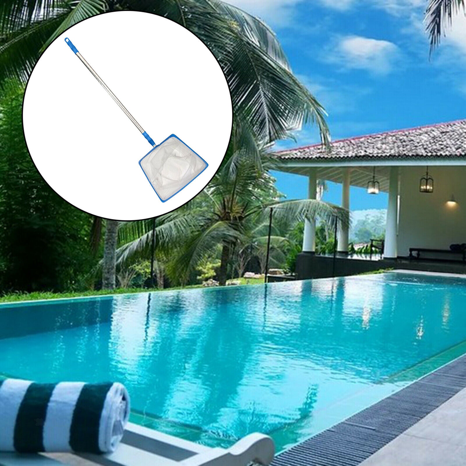Pool Skimmer Net for Hot Spa Tub Pond Fast Cleaning Pool Cleaner Supplies