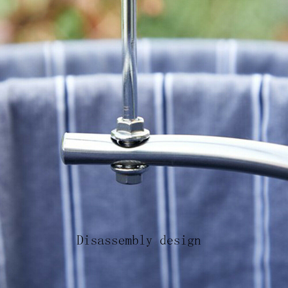 Stainless Steel Balcony Outdoor Spiral Shaped Drying Rack Quilt Sheet Hanger
