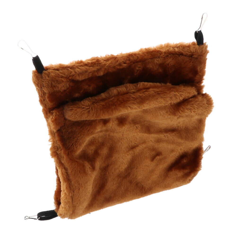 2 Pieces Squirrel Hammock, Small Animals Cotton Hanging Bed - Mat House Cage