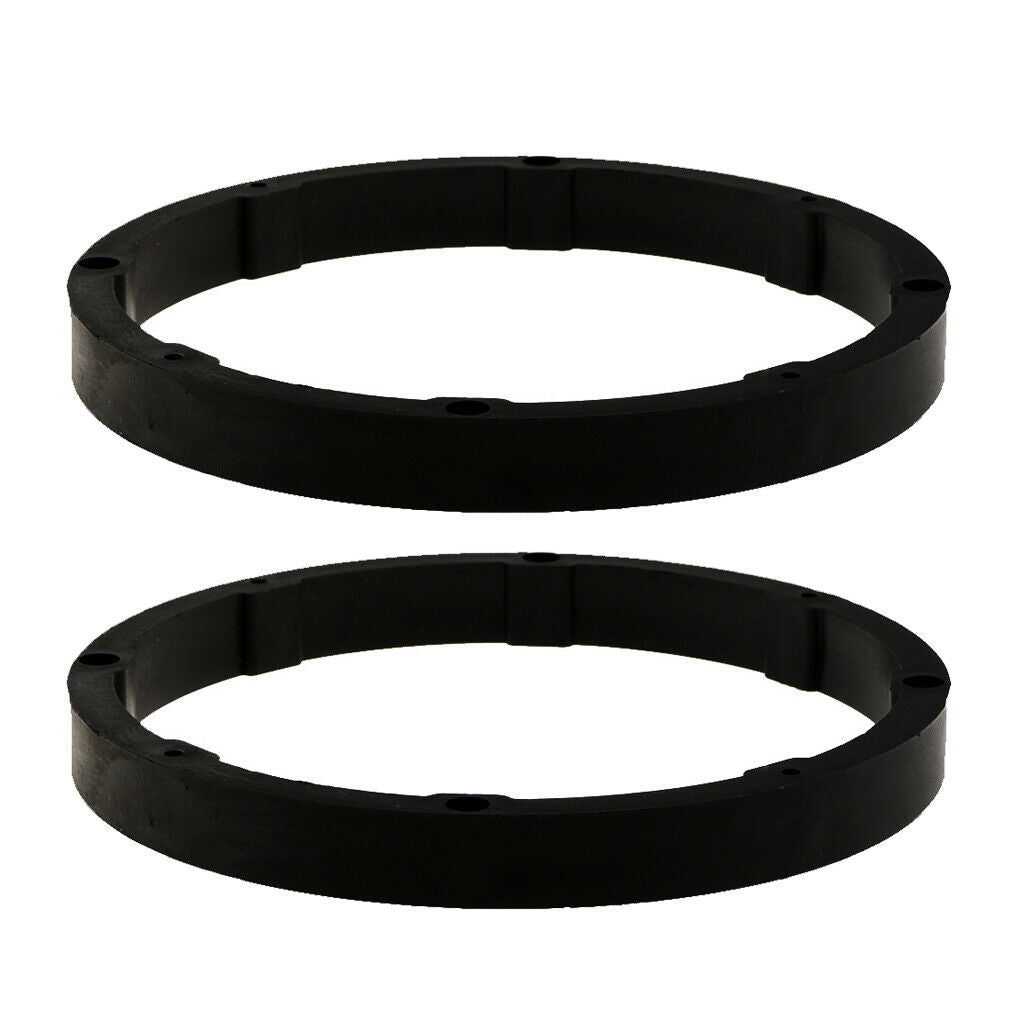 2 Pieces Plastic 6.5" Outside Dia Car Speaker Spacers Mat Solid