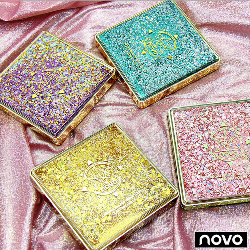 12 Colors Shimmer and Matte Eyeshadow Palette Makeup Visions Pink Starries
