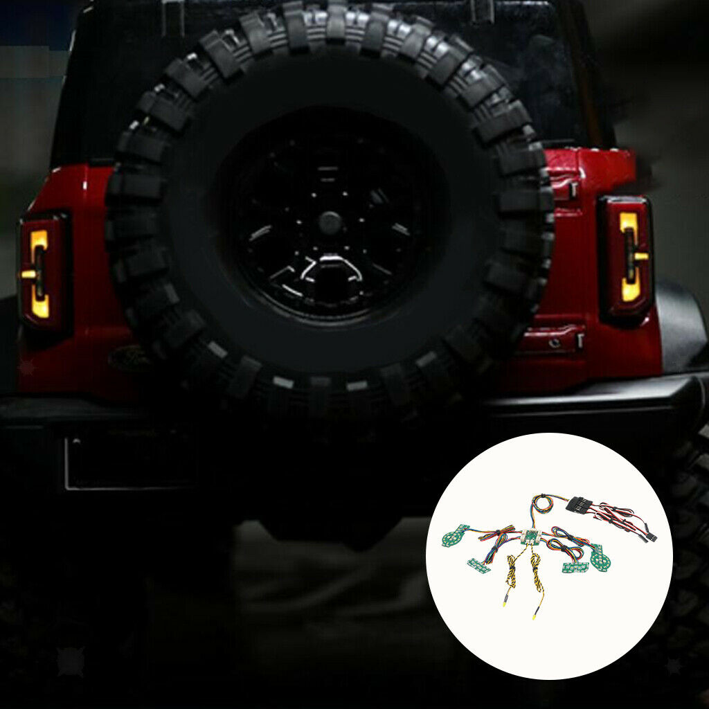 Portable RC LED Lights LED Lamp for 1/10 Bronco Car Parts Replaces Accessory