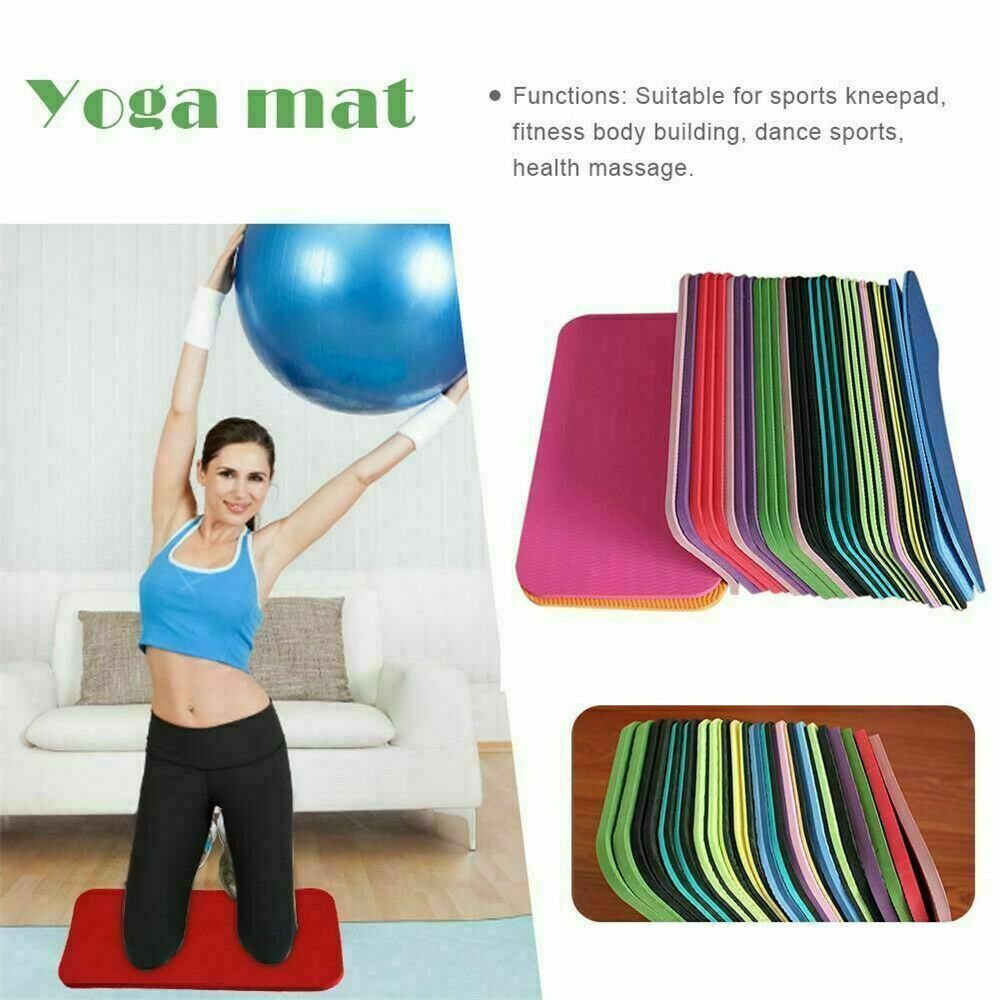 1*Non-slip Yoga Knee Mat Soft Fitness Cushion For Gym Sport Pilates Exercise Pad