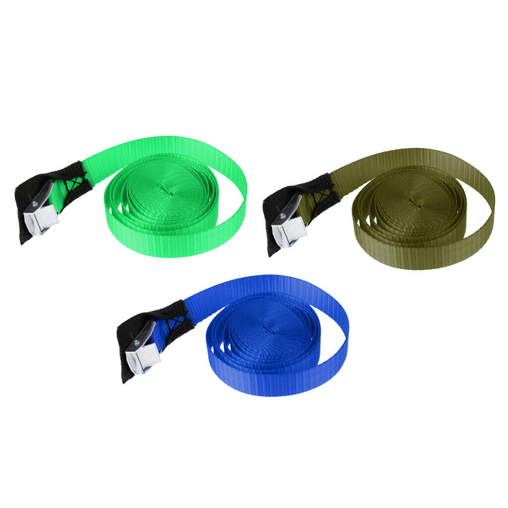 3pcs Tie Straps Belt Buckle Protection for Kayak Surfboard Roof Rack