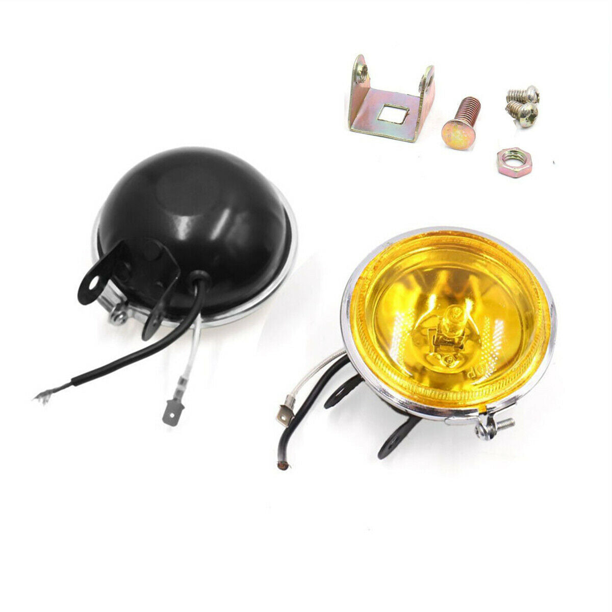 1PCS H3 55W Yellow LED light Fog Driving DRL Bulbs Warning Light Halogen bulb