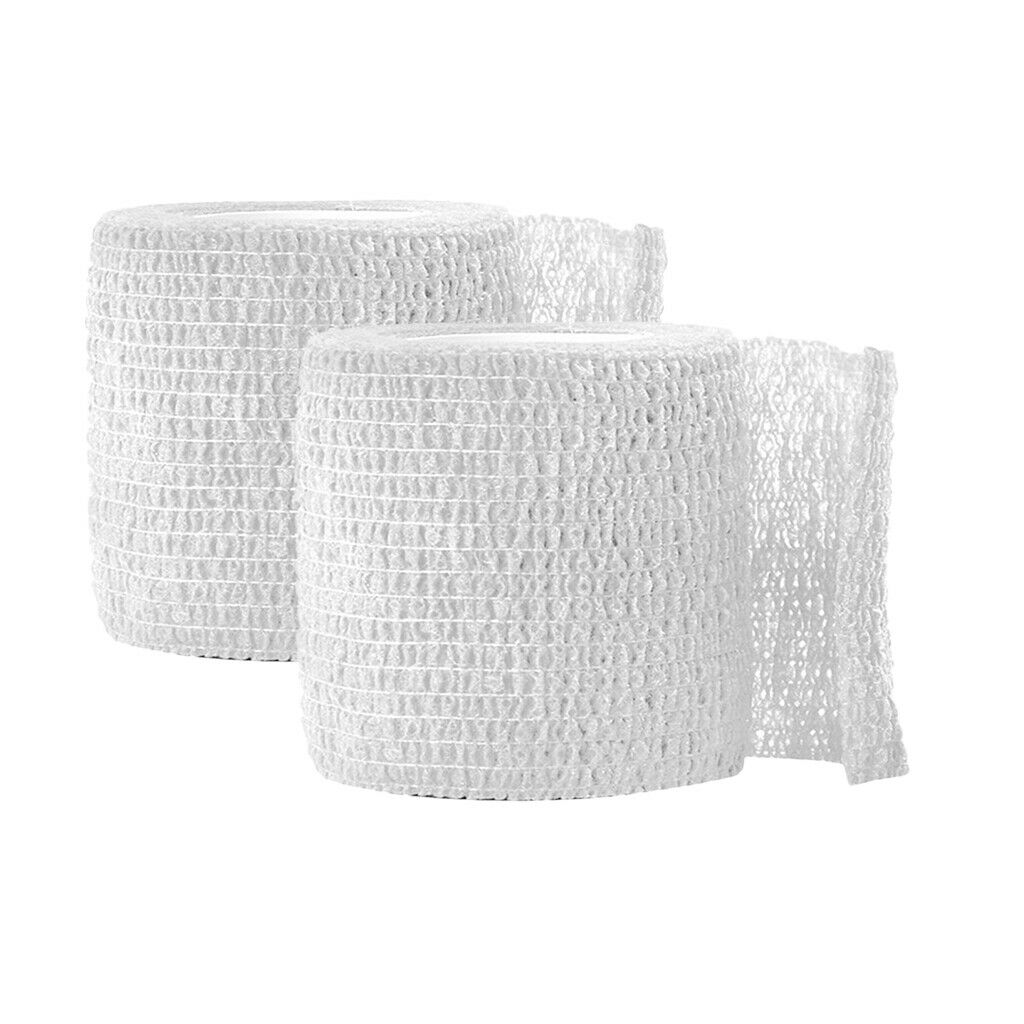 2 Roll Premium Tattoo Self-adhesive Bandage Tattoo Grip Pen Cover 5cm Wide