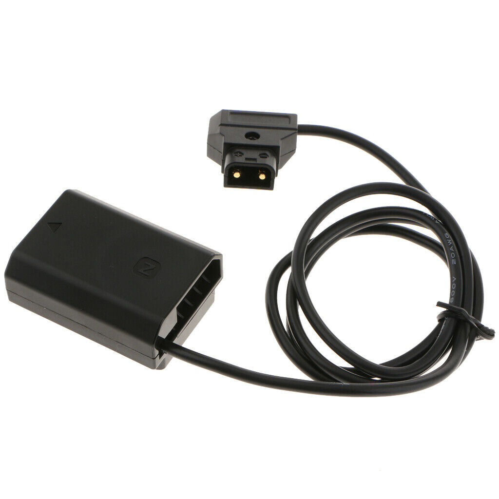 Spring Coiled Cord D-Tap FZ100 Dummy Battery DC Coupler Power Cable Adapter for