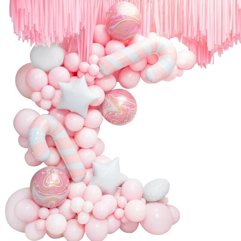 Pink Balloon Chain Combination Birtay Party Wedding Room Decoration Set BallK6A5