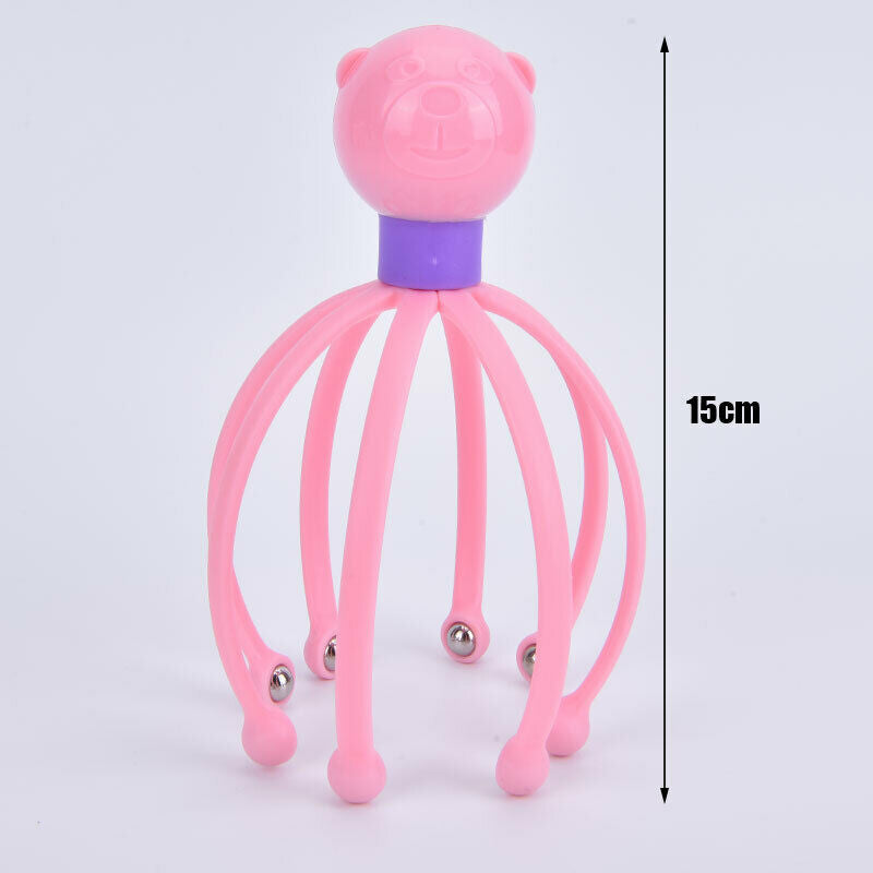 1PC Claw Massager Octopus Head Scalp Neck Stress Release Relief Head C XC