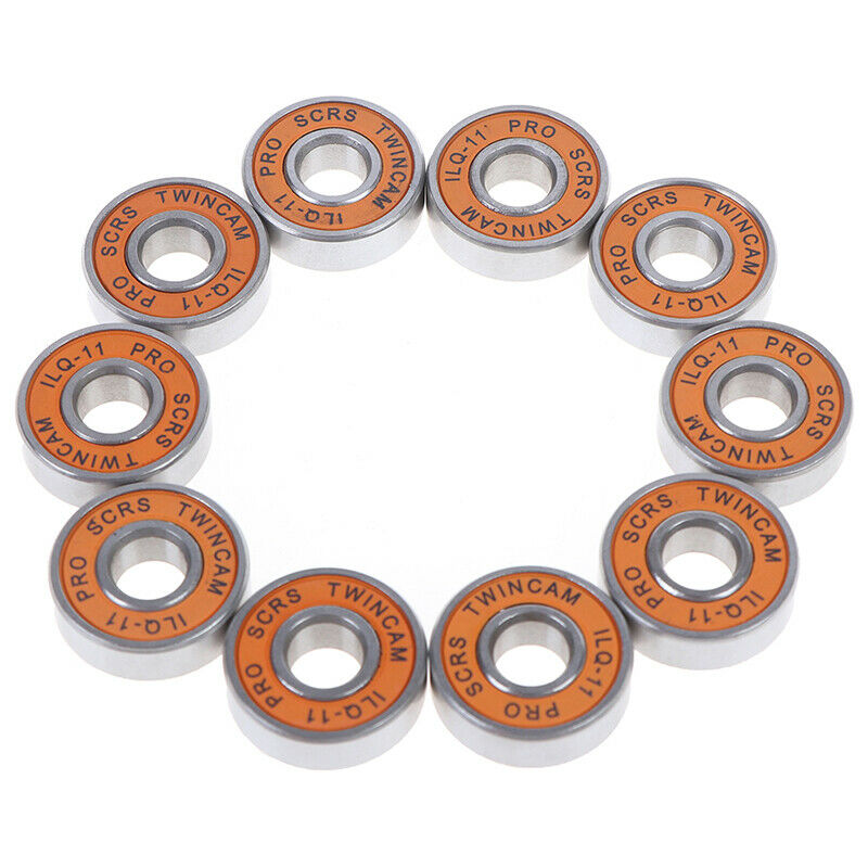10 Pcs Stainless Bearings Performance Roller Skate Scooter Skateboard Wh JCAU TL