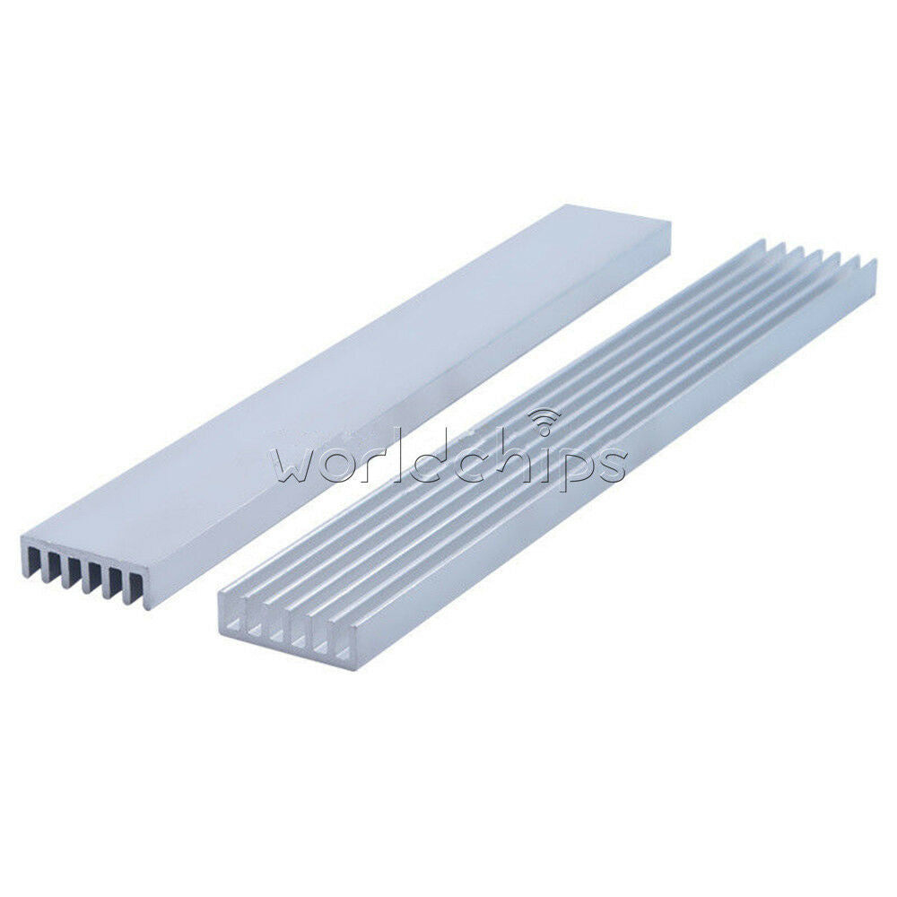 2PCS 150x20x6mm Long Heatsink Aluminum Heat Sink for LED Power Amplifier PCB