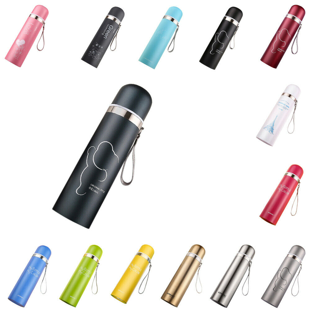 Stainless Steel Insulated Vacuum Cup Travel Mug Water Bottle Matte Blue