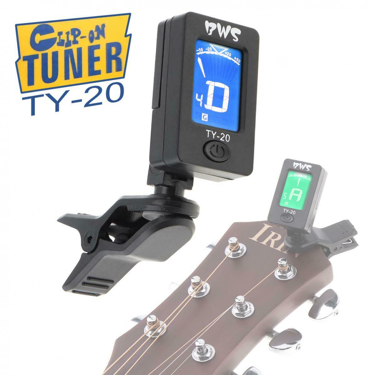 Clip on Guitar Tuner Backlighting for Chromatic Guitar Bass Ukulele Violin