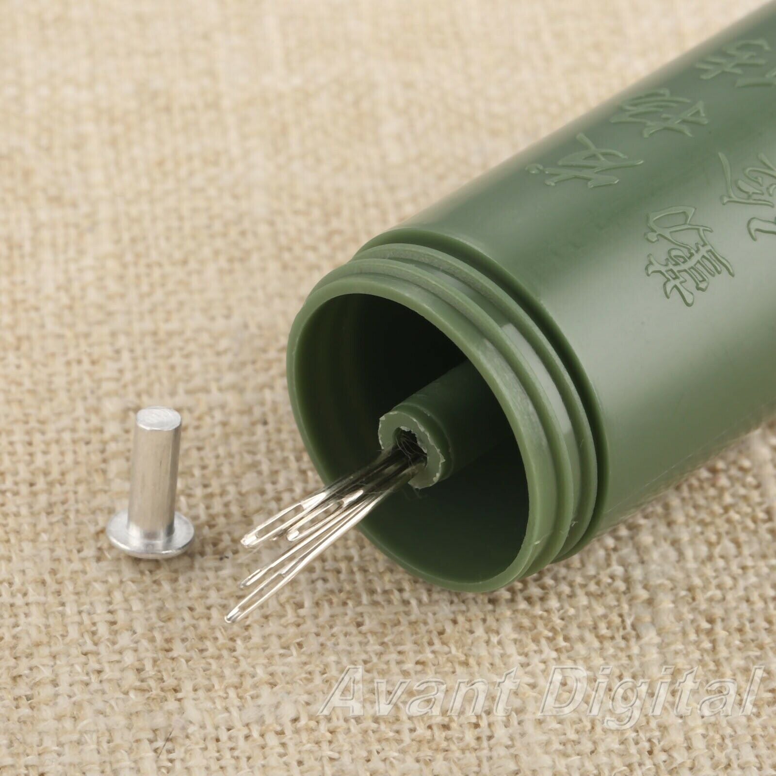 Portable 3 in 1 Mini Travel Household Sewing Kit Tube Needles Spools 6.7*2.5cm