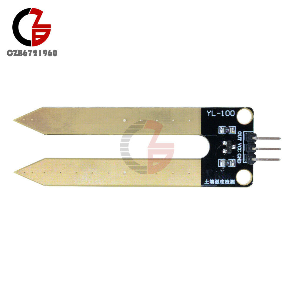 5PCS 3-Pin Soil Moisture Sensor Module Measuring Humidity Resistance Arduino