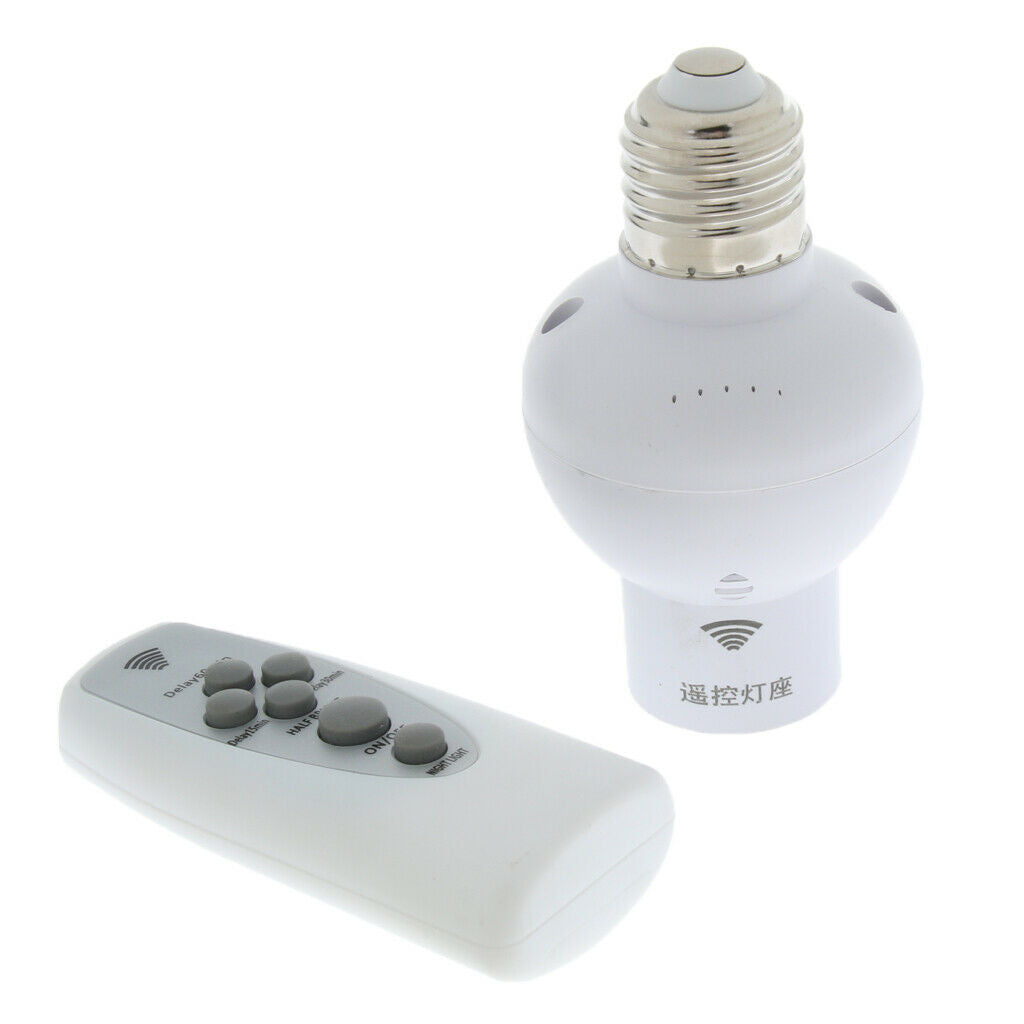 Digit Remote Control Bulb Socket E27 Wireless Bulb Holder   Switch
