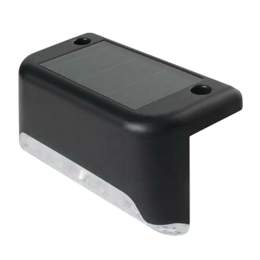 Solar Powered Step Lights Waterproof for Stairs Automatic Led Fence Lamp