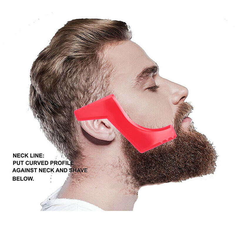 5Pc Beard Haircut Kit Hairline Neck Shaving Template Shaping Cutting Barb.l8