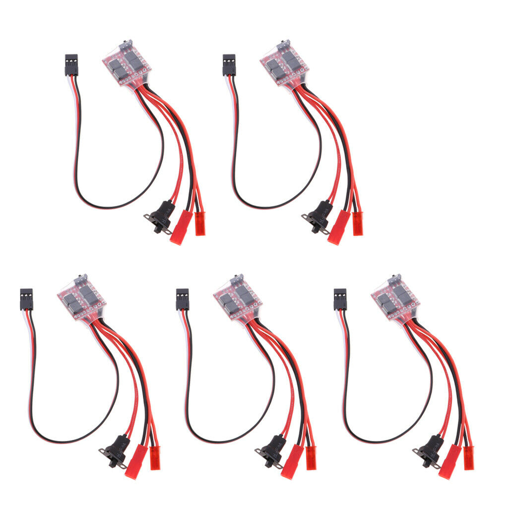 5pcs 2S Brush ESC Rate Controller for 1/16 1/18 1/20 Scale RC Crawler Pickup
