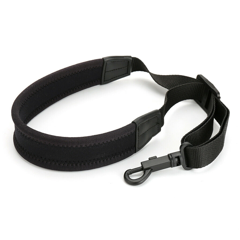 Saxophone Sax Soft Neck Strap for Alto Tenor Soprano w/ Hook Clasp Elastic