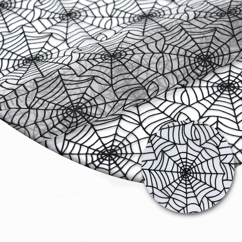 100x150cm Halloween Spider Web Fabric Nylon Cobweb DIY Decorative Cloth Material