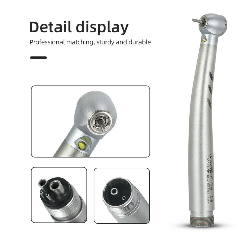 5X Dental E-generator LED High Speed ceramic Push Button 4 Spray  Handpiece