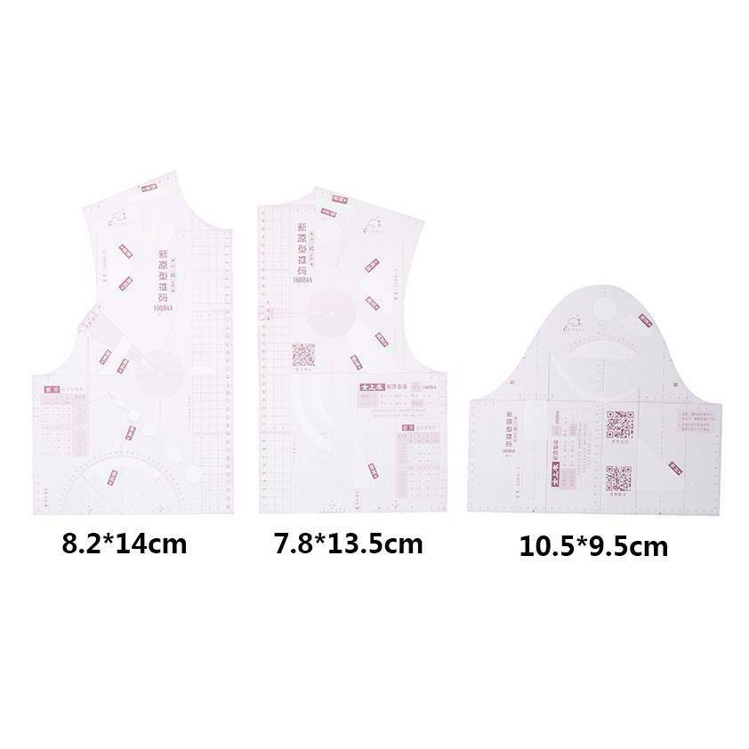 1:3 Women Cloth Design Ruler Drafting Template Garment Craft Prototype Rul.l SJ