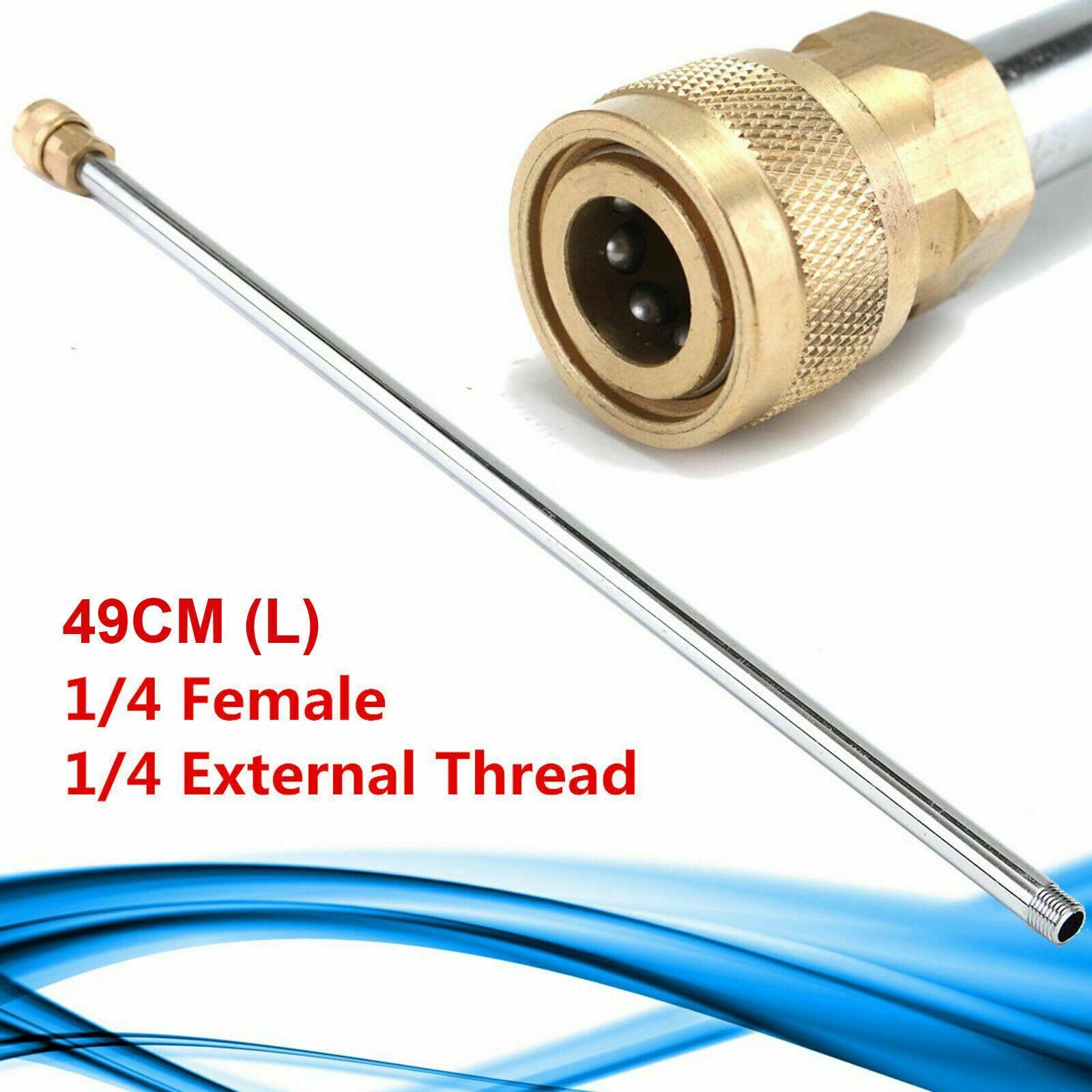 49CM High Pressure Washer Lance Spray Nozzle Water Pump Extension Rod 3000PSI
