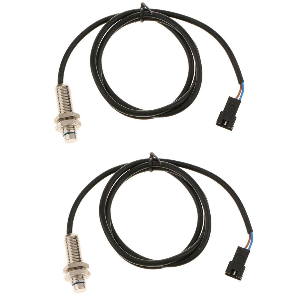 2x Digital Sensor Wire with Magnet for Motorcycle Speedometer Tachometer