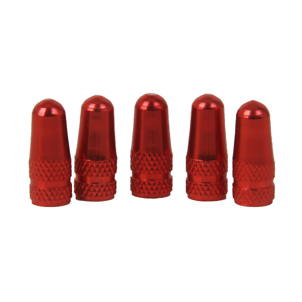 10Pcs  Air Valve s Aluminum Alloy  Valve  Red Knurled Design