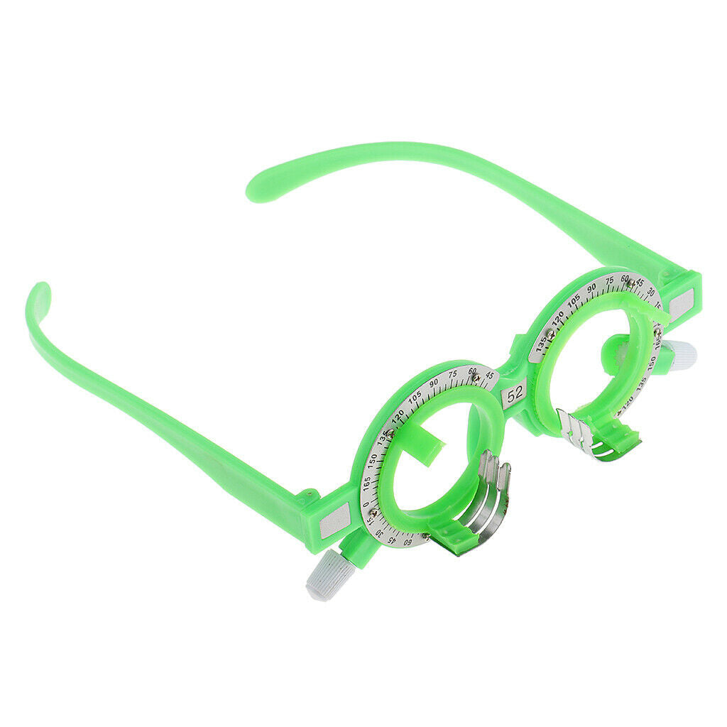 Optical Lens Trial Frame Eyeglass Optometry for Eyes 2mm 56mm Green Red High