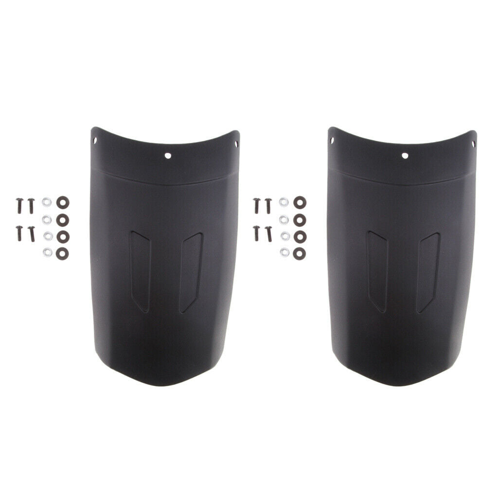 2Set Motorcross Front Fender Black Mudguard Anti-splash Wheel Cover Type A