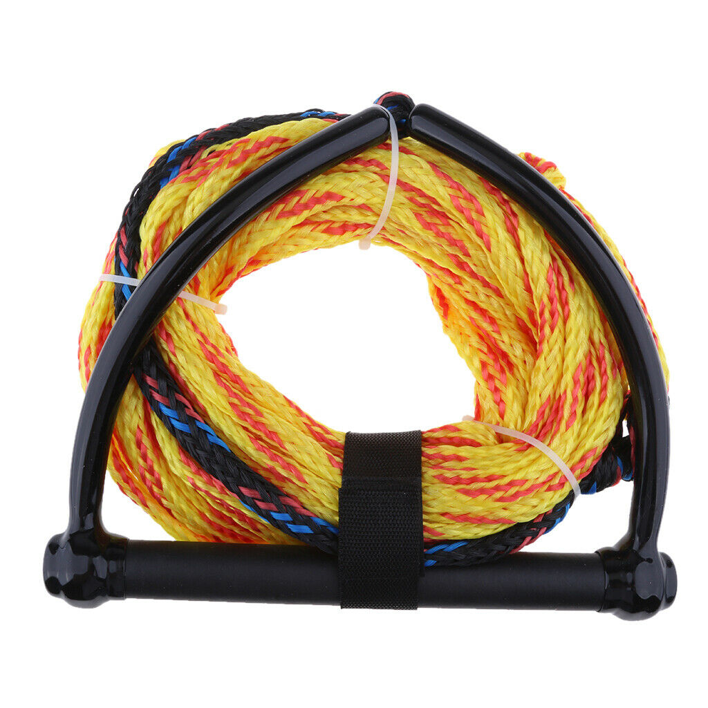 Durable Strong 75ft Wakeboard Water Ski Rope w/ EVA Floating Handle Random