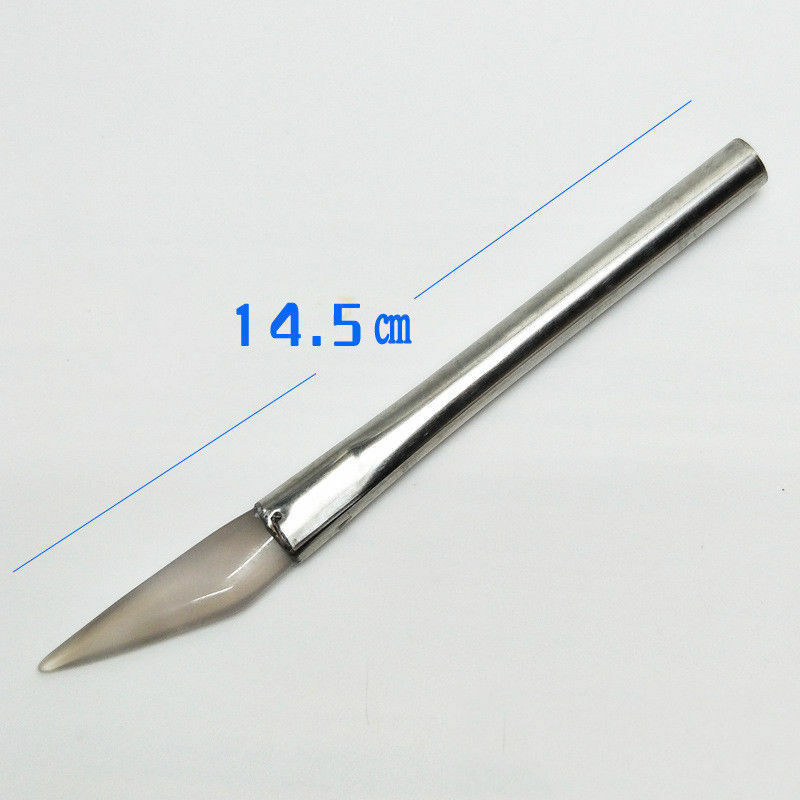 Agate Burnisher Polishing Tool With Stainless Steel Handle Jewelry Making Tools