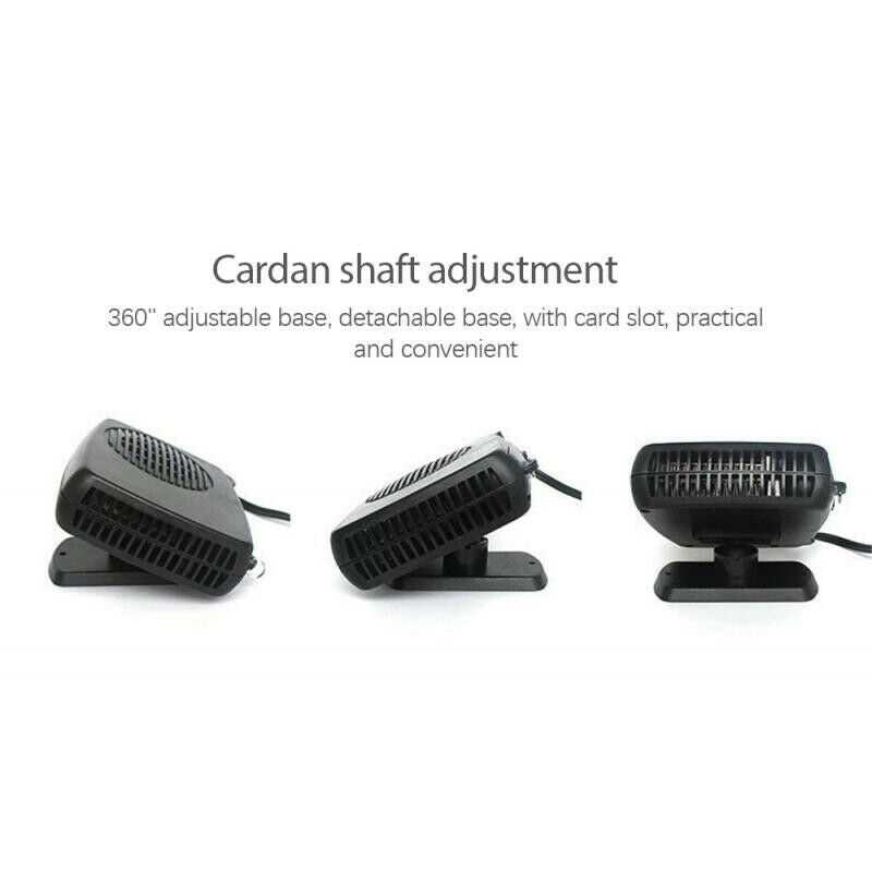 150W Electric Car Heater Heating 12V/24V DC Fan Defogger Defroster Demister Port