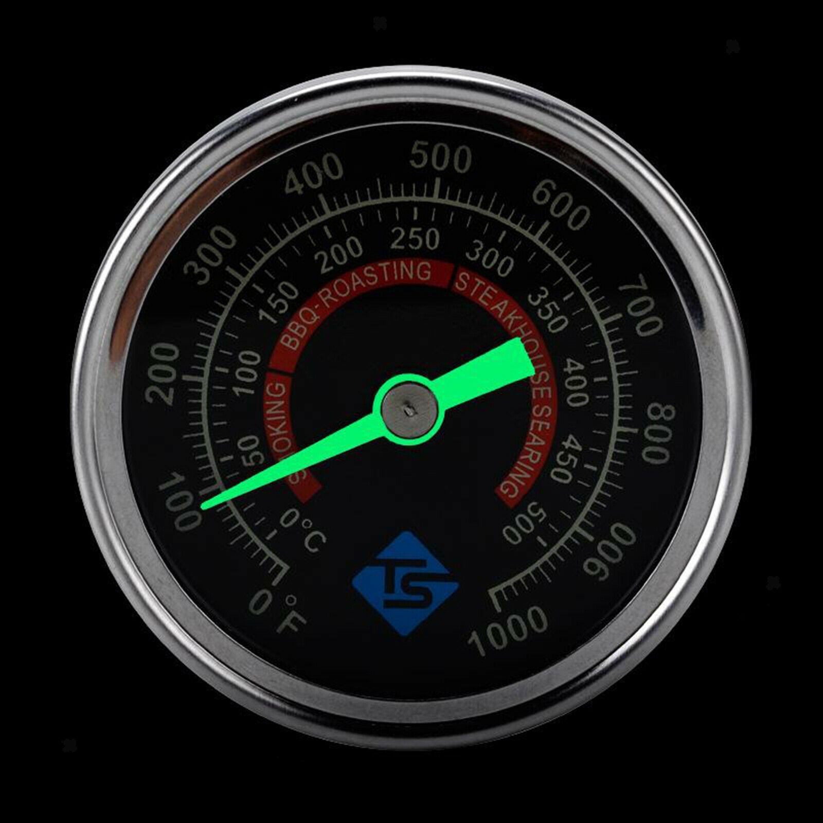 Heavy Duty BBQ Smoker Grill Thermometer Waterproof Barbecue for Wood Stove