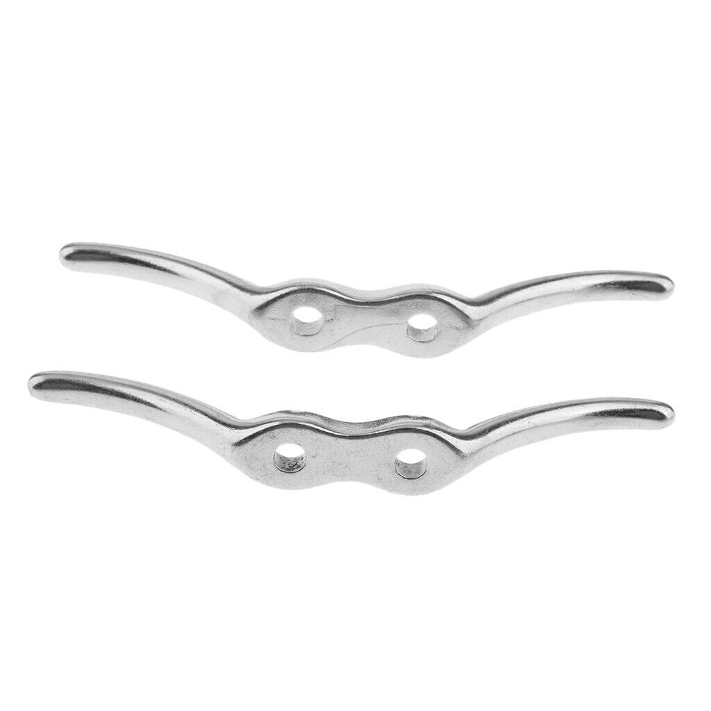 Marine Grade Stainless Steel Boat Dock Deck Line Rope Cleat 112mm