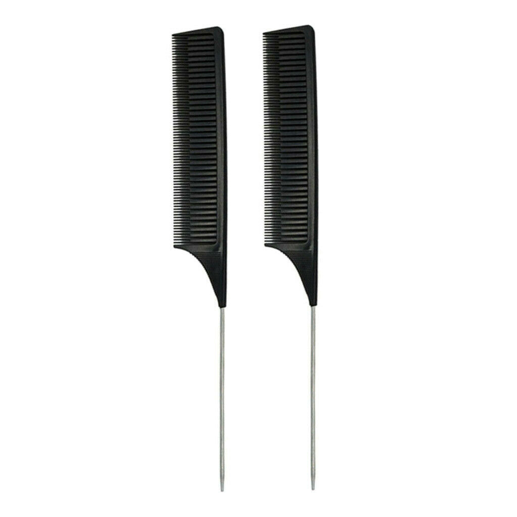 2pcs Fine One-way Weaving Highlighting Foiling Hair Comb Hair Coloring