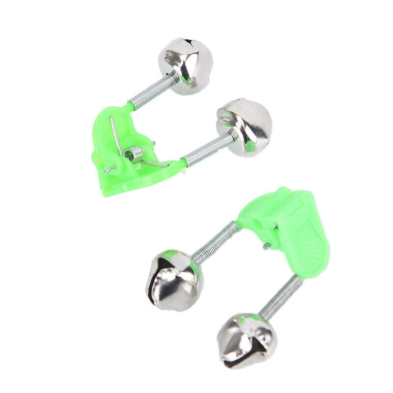 5x/lot Bite Alarms Fishing Bells Fishing Accessory Clip Bells Ring Green .l8