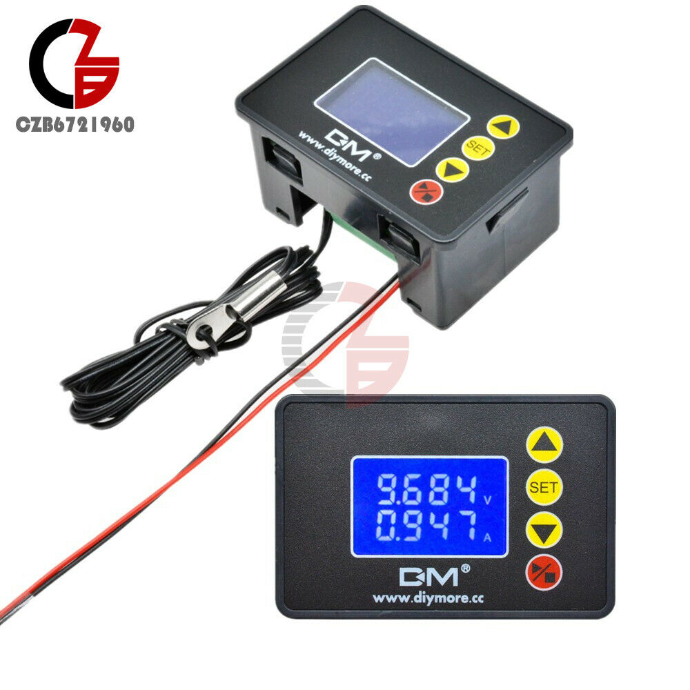 1.37" Inch LCD 0-100V 10A 1000W Voltmeter Ammeter Wattmeter Temperature Tester