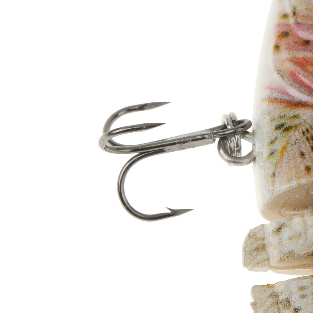 3.5" Multi Jointed Bass Pike Fishing Hard Lure Swimbait Minnow LIFE-LIKE