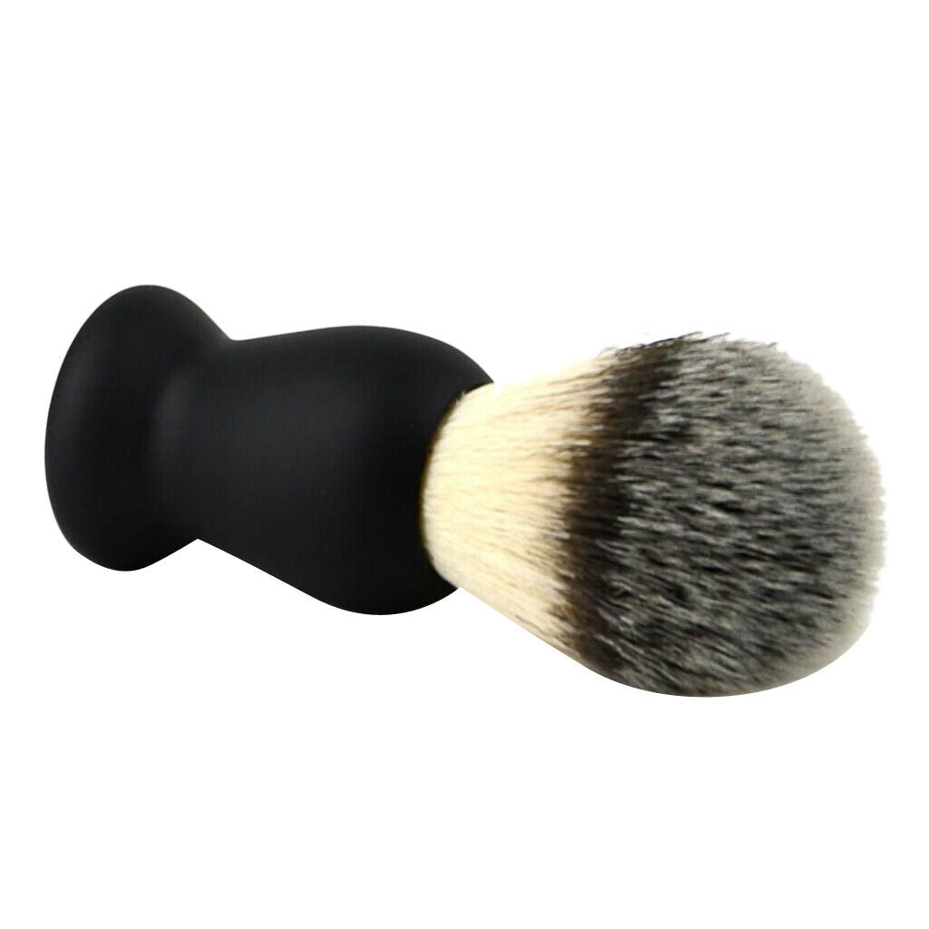 2 Pieces Professional Men's Soft Shaving Brush Salon Wet Lather Soap Foam